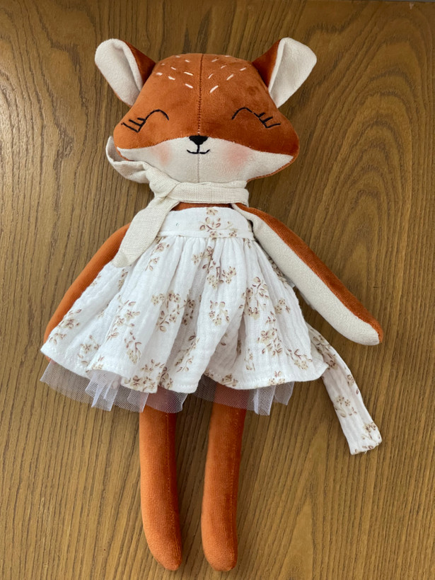 🦊 عروسک پارچهای روباه دستساز