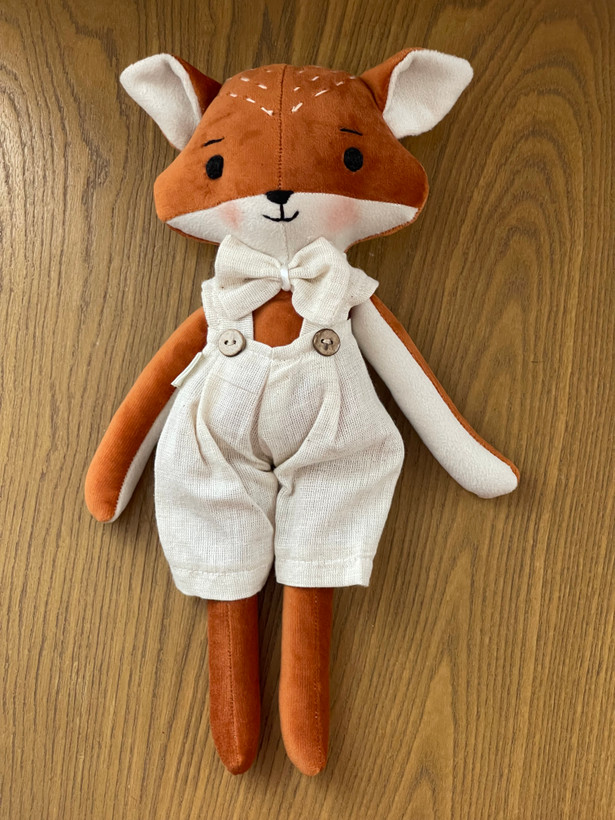 🦊 عروسک پارچهای روباه دستساز