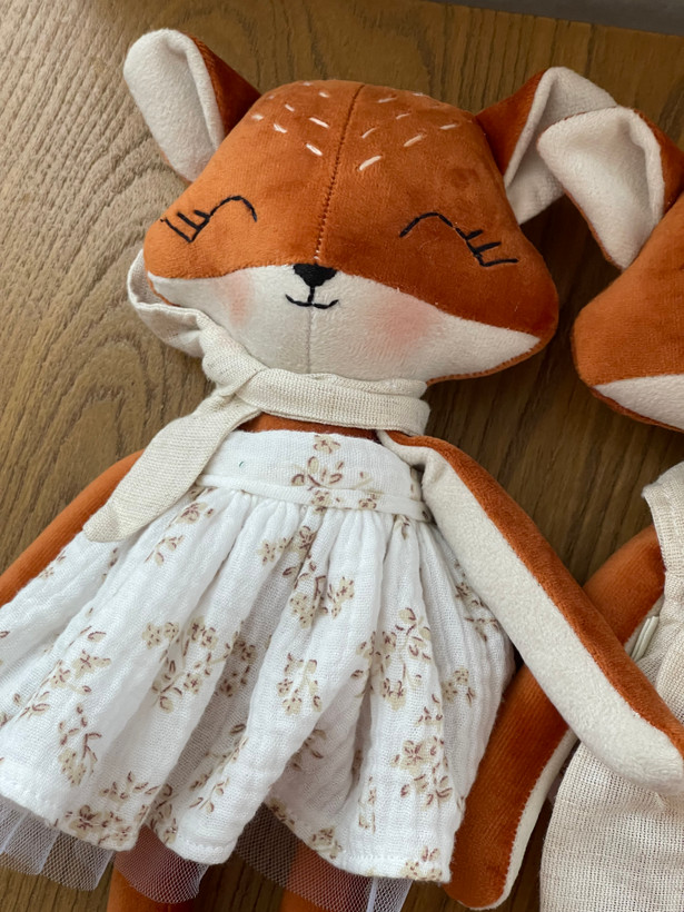 🦊 عروسک پارچهای روباه دستساز